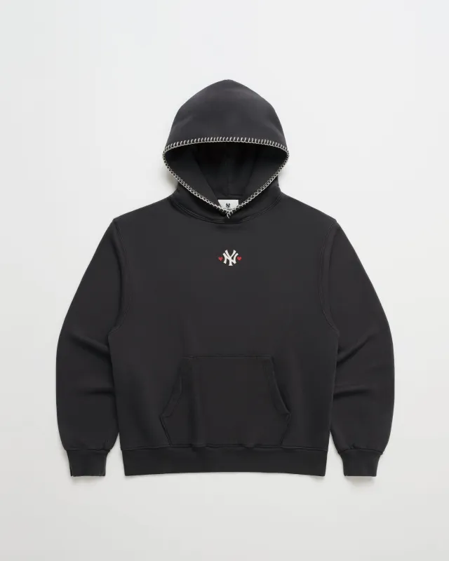 Yankees Heart Fleece Hoodie sold by Madhappy