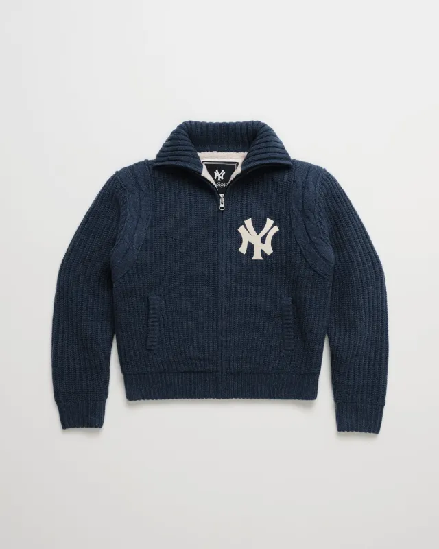 Yankees Knit Baseball Jacket sold by Madhappy