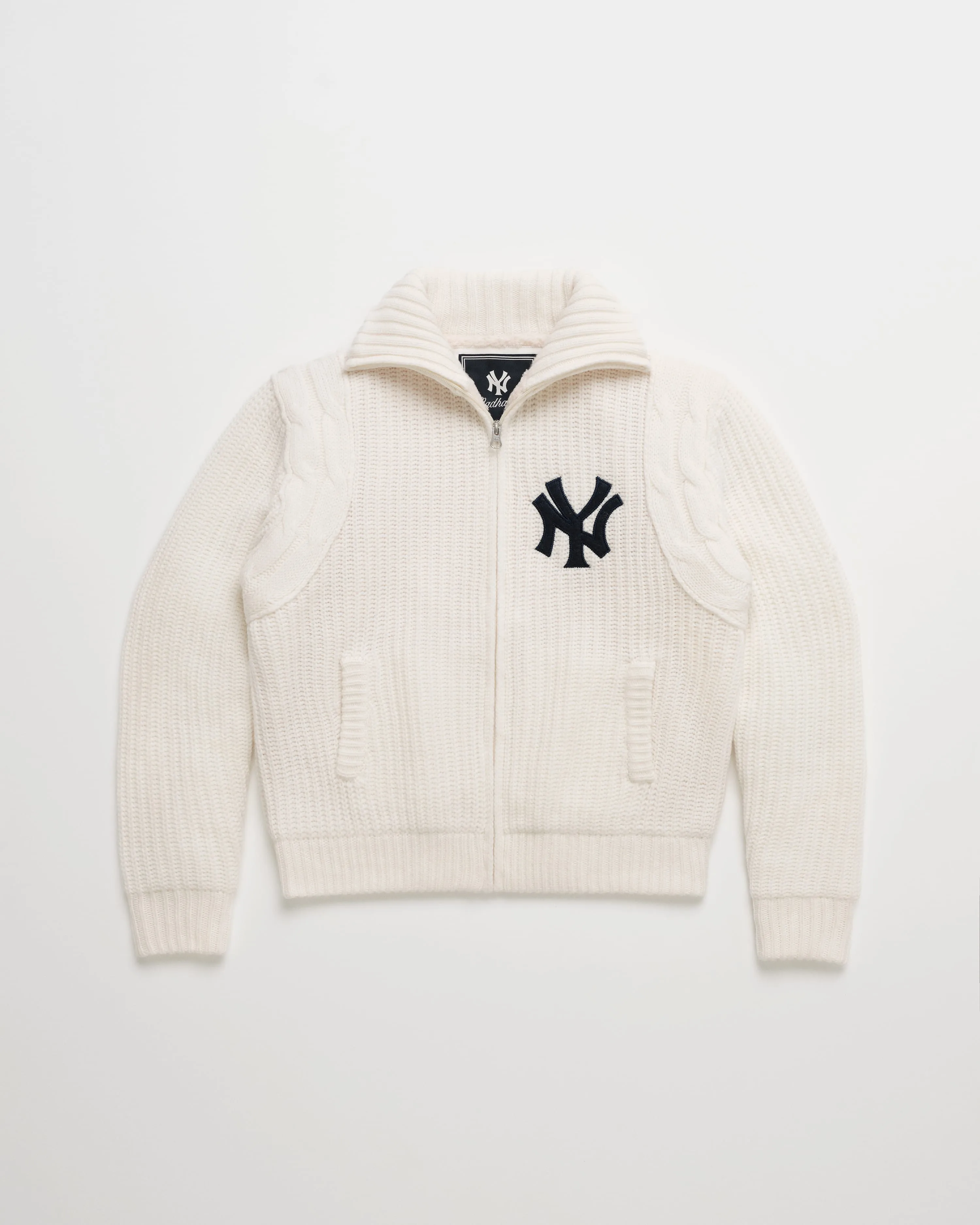 Yankees Knit Baseball Jacket sold by Madhappy