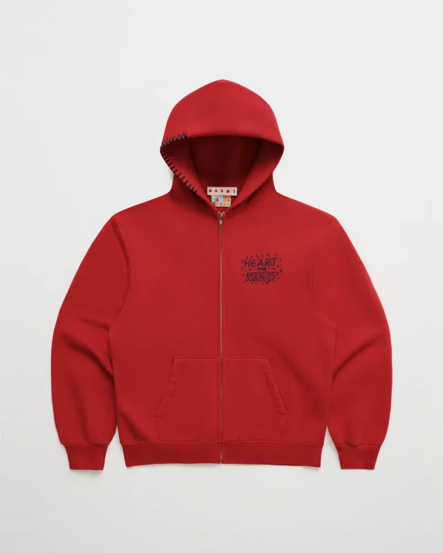 Marni Heart to Heart Zip Up sold by Madhappy