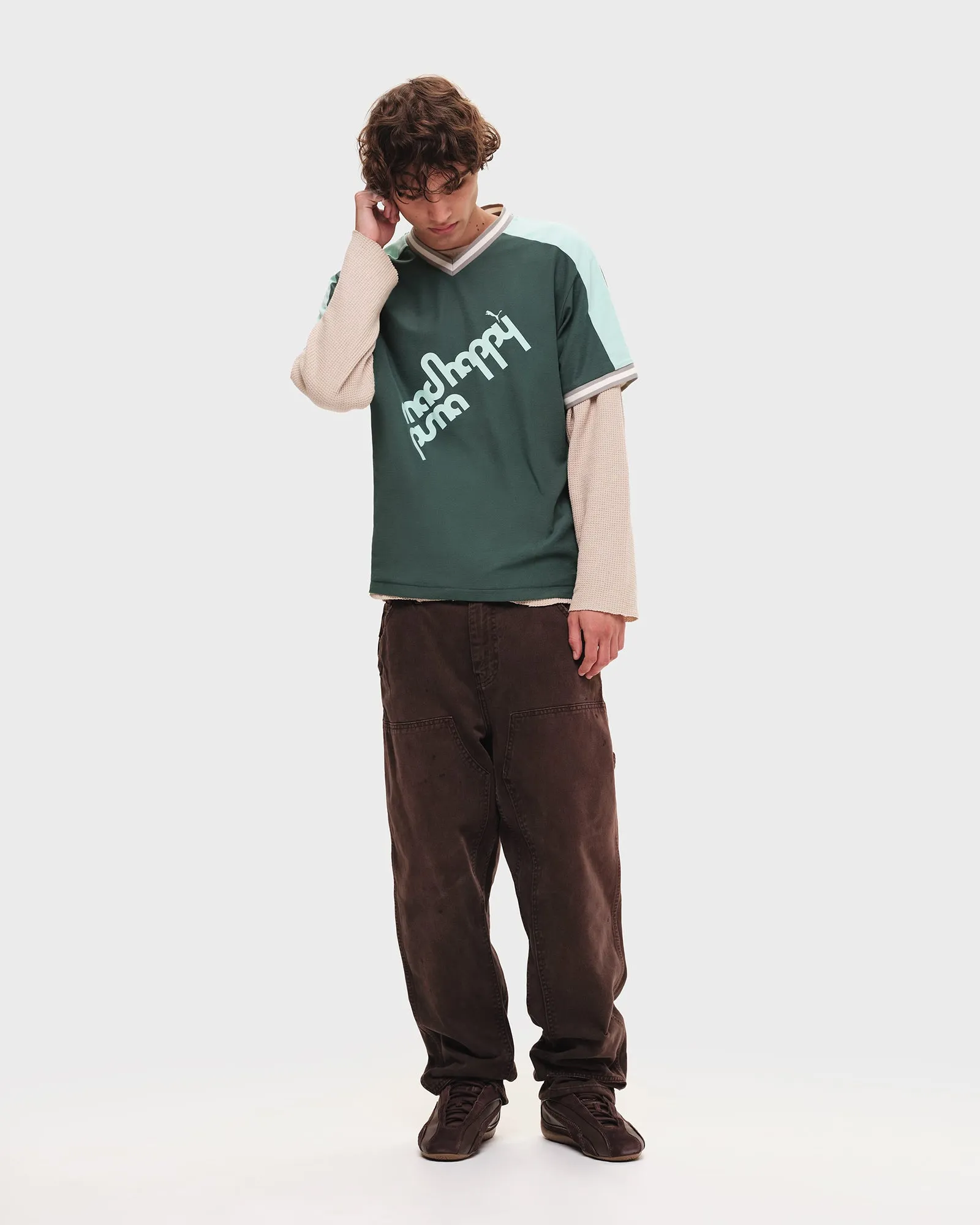 PUMA V Neck Tee Jersey sold by Madhappy product image thumbnail 4