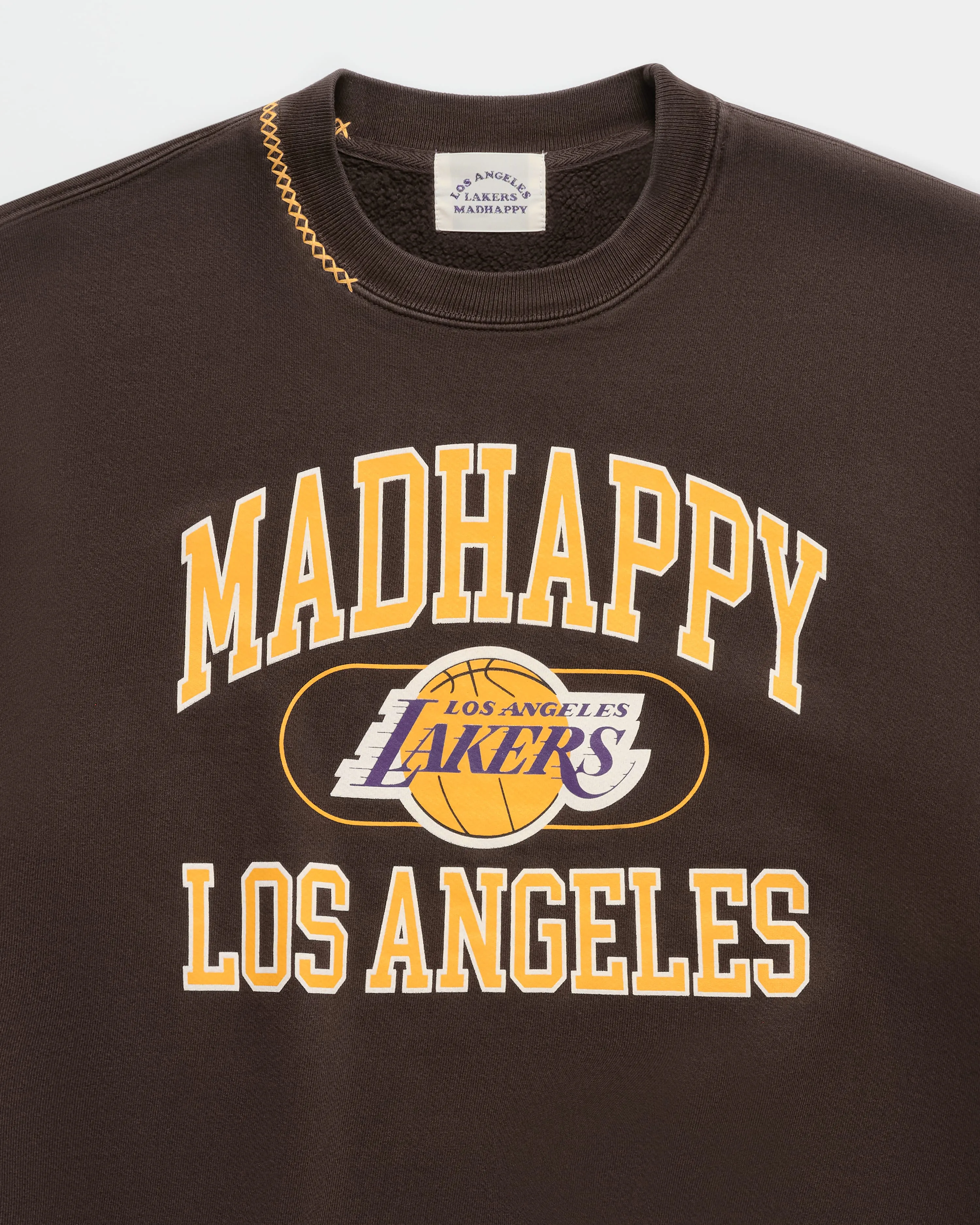 Lakers Fleece Crewneck sold by Madhappy product image thumbnail 2