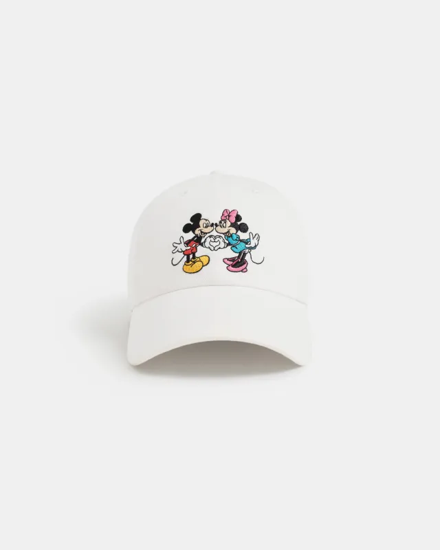 Mickey Mouse and Minnie Mouse Heart Dad Hat sold by Madhappy