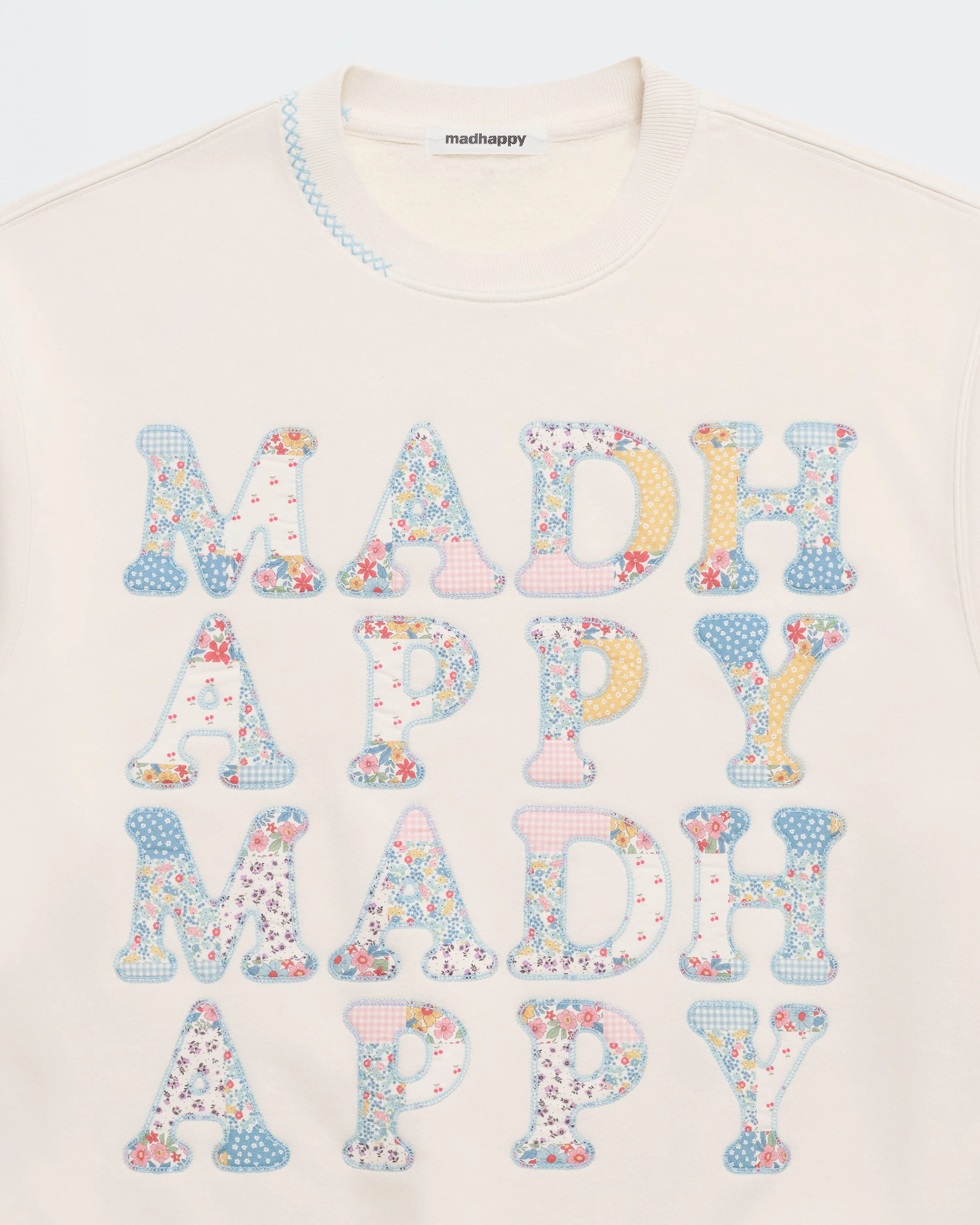 Patchwork Fleece Crewneck sold by Madhappy product image thumbnail 2