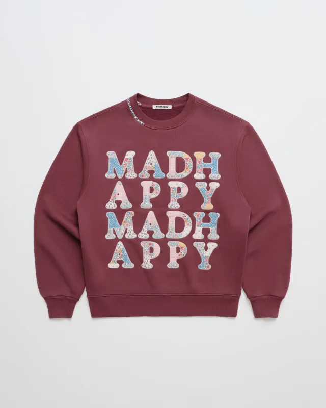 Patchwork Fleece Crewneck sold by Madhappy