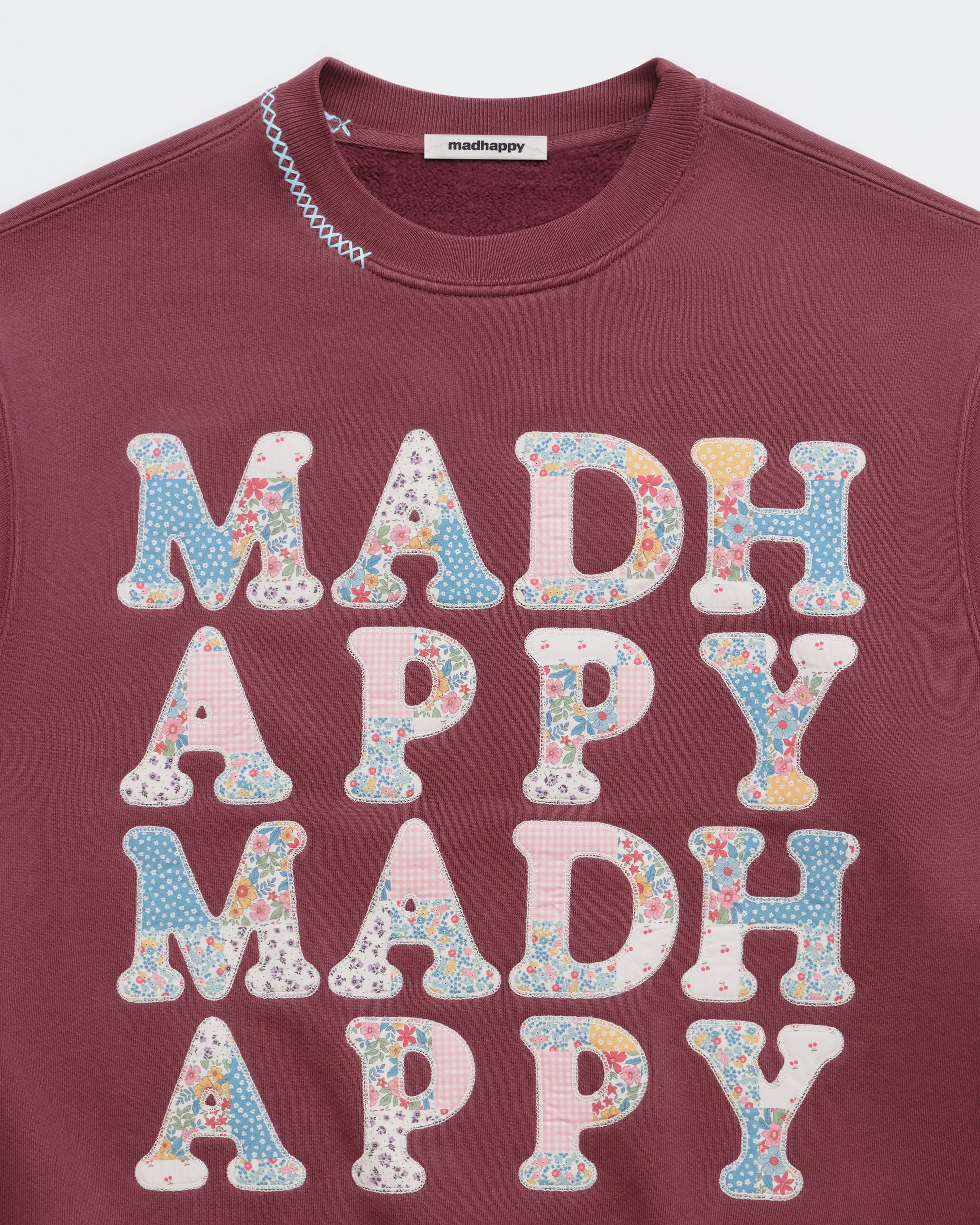 Patchwork Fleece Crewneck sold by Madhappy product image thumbnail 2
