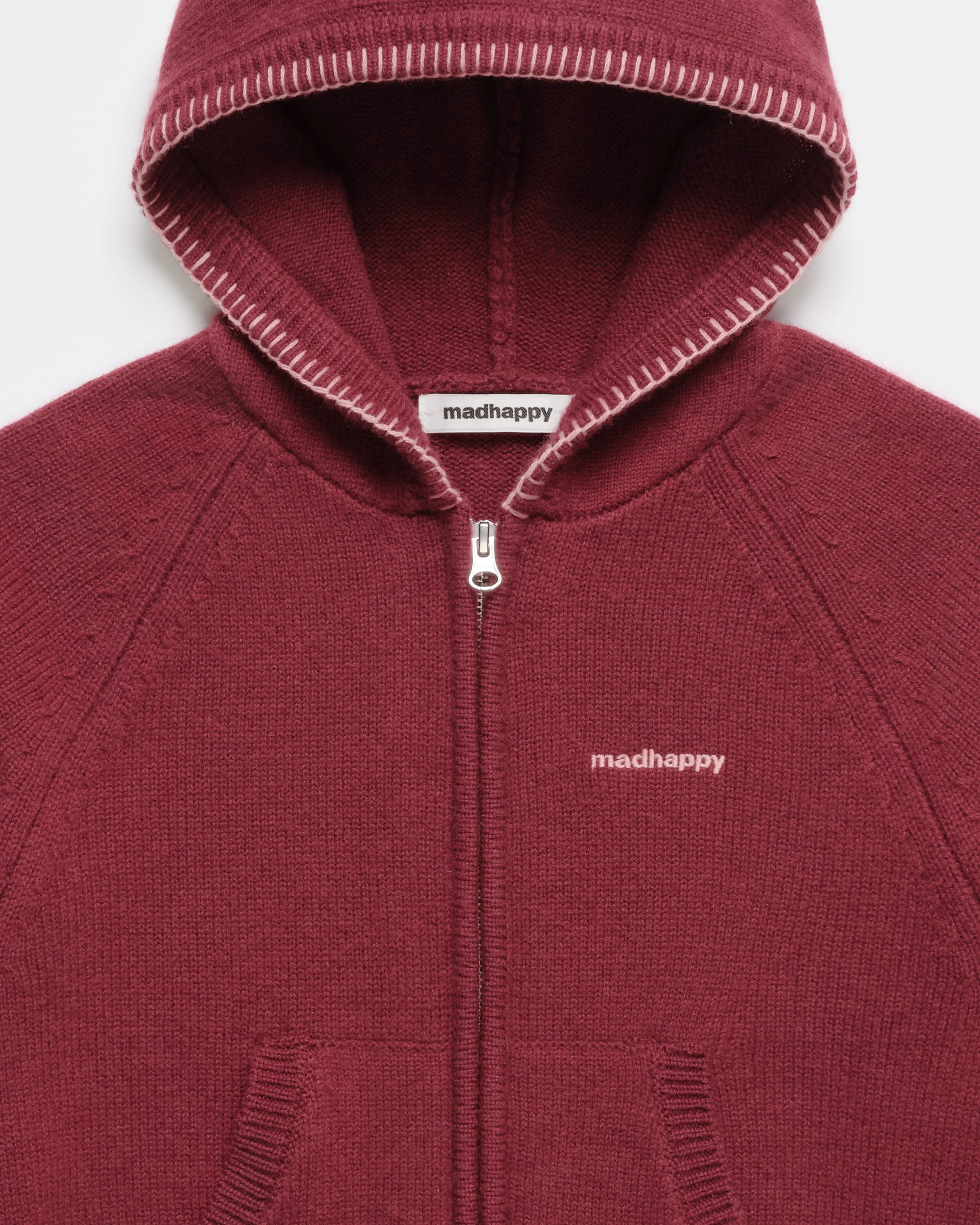 Fuzzy Sweater Full Zip Hoodie sold by Madhappy product image thumbnail 2