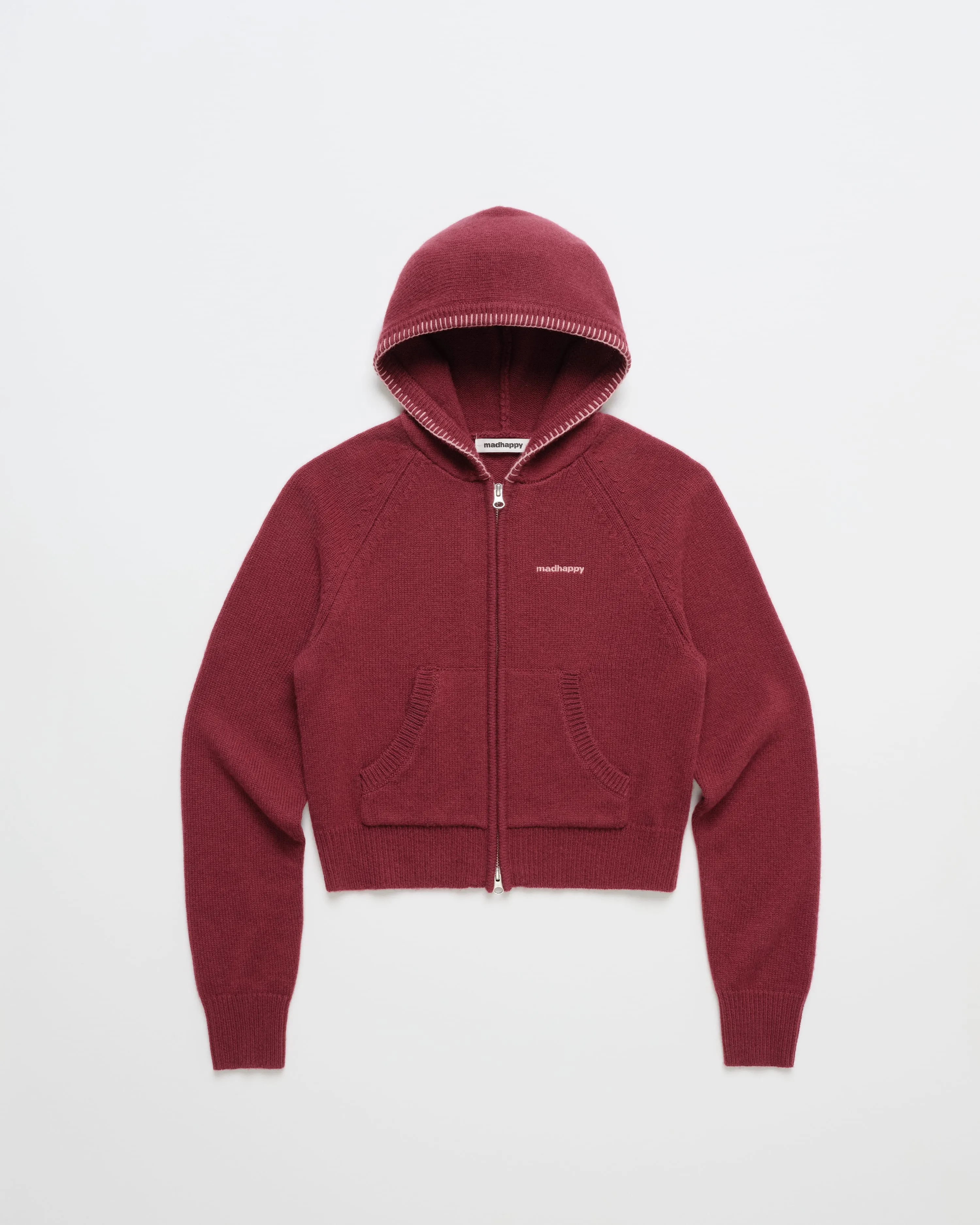 Fuzzy Sweater Full Zip Hoodie sold by Madhappy