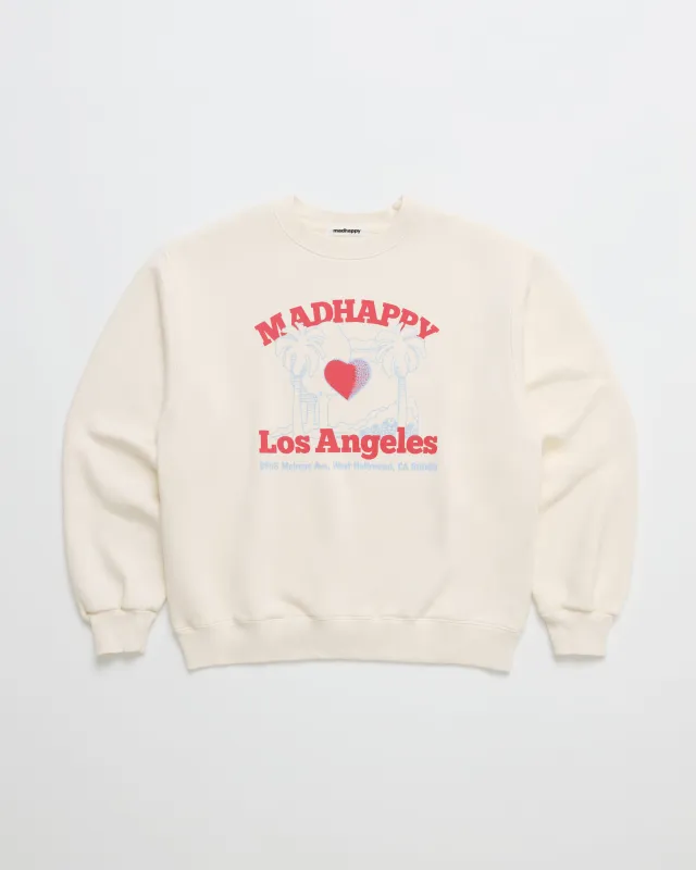 Madhappy Hearts LA Fleece Crewneck sold by Madhappy