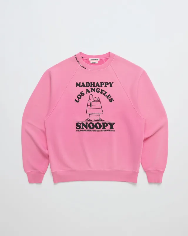Snoopy Raglan Crewneck sold by Madhappy