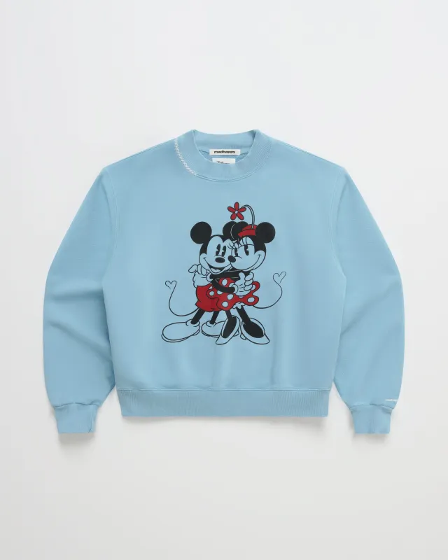 Mickey Mouse and Minnie Mouse Fleece Mockneck sold by Madhappy