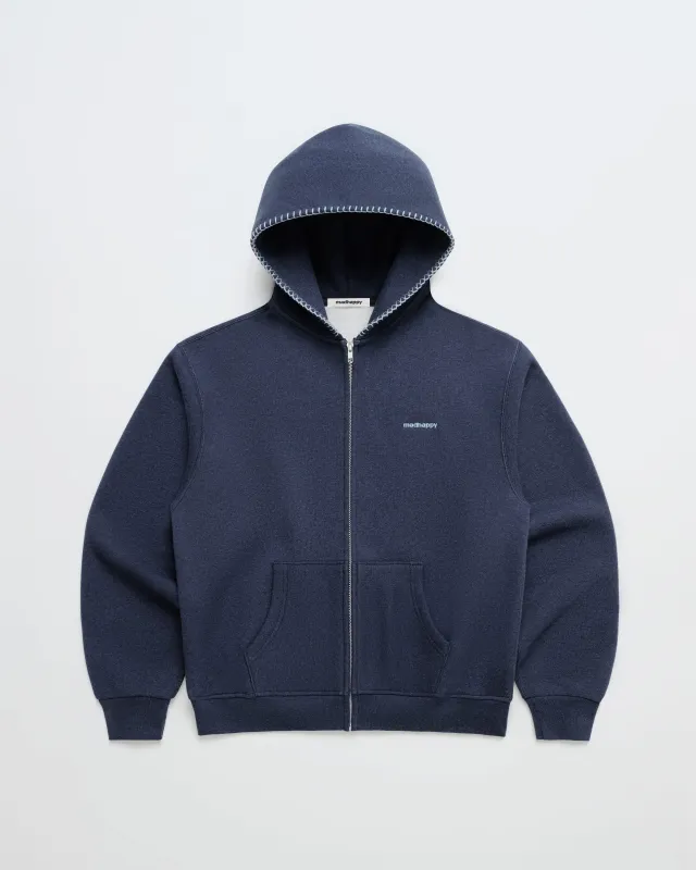 Classic Midweight Fleece Zip Up sold by Madhappy