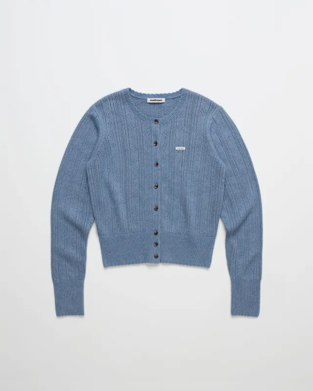 Pointelle Knit Cardigan made by Madhappy