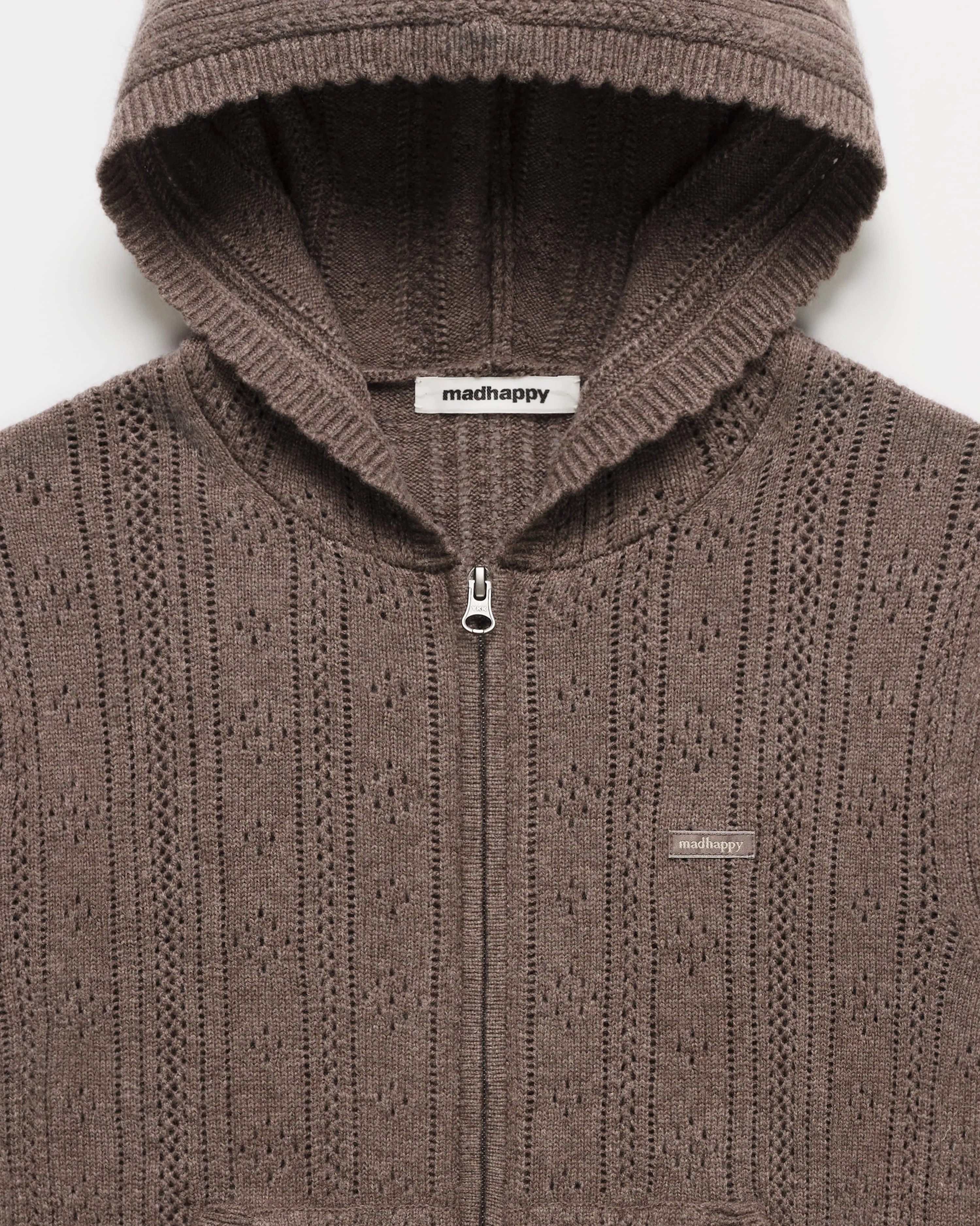 Pointelle Sweater Zip Up sold by Madhappy product image thumbnail 3