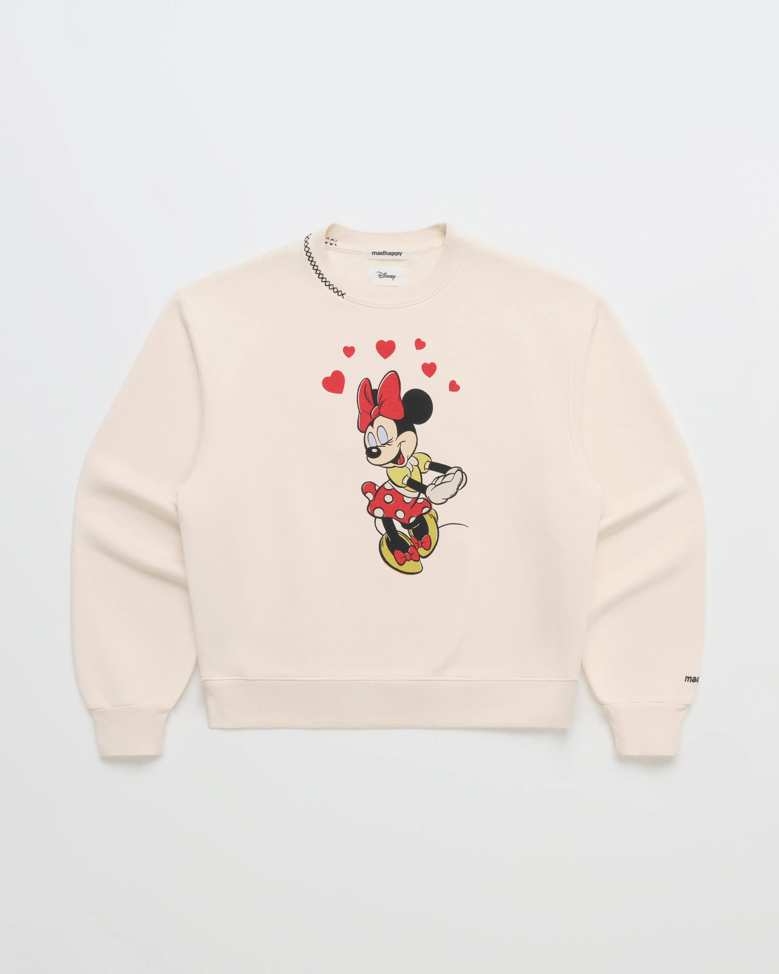 Minnie Mouse Hearts Crewneck sold by Madhappy