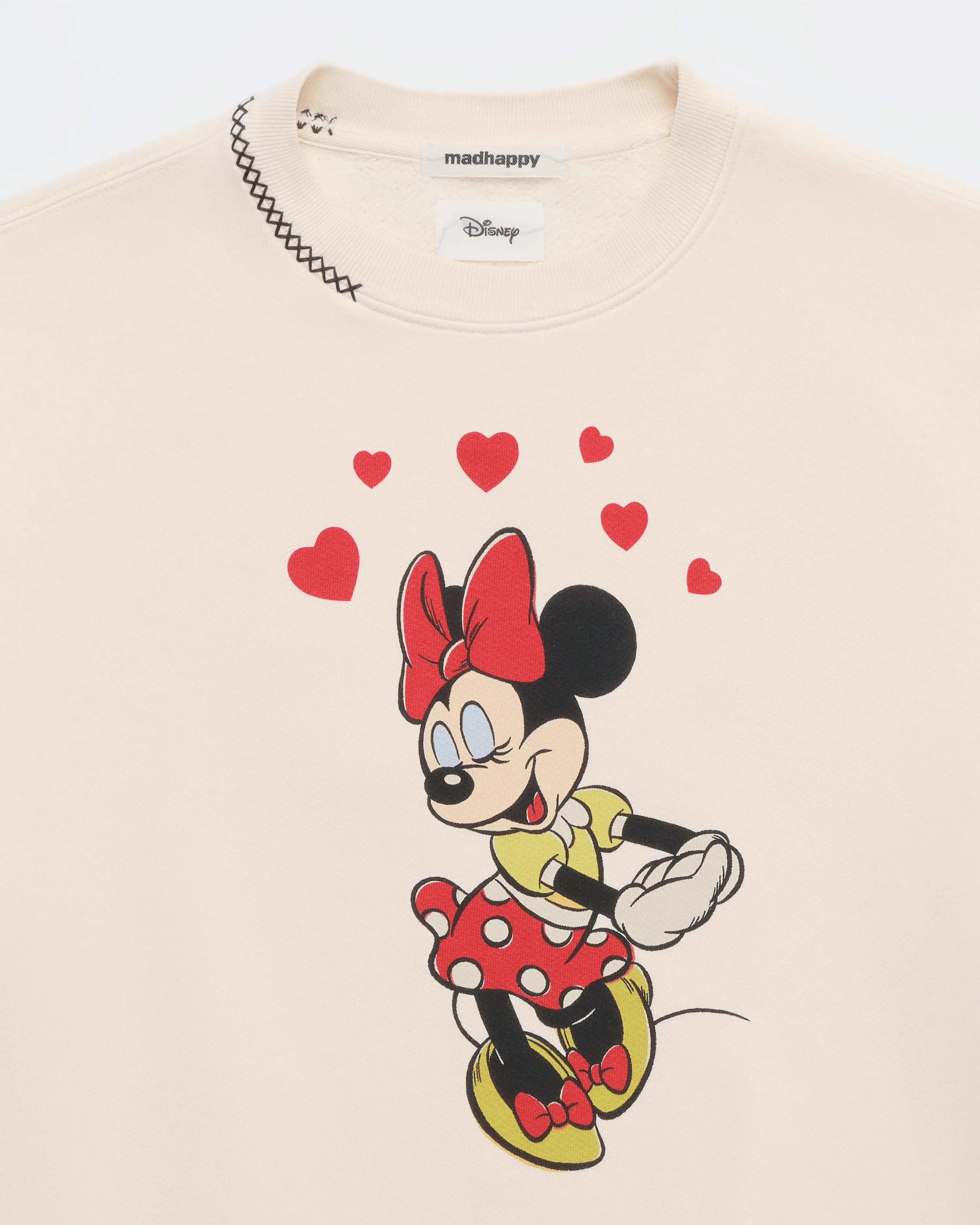 Minnie Mouse Hearts Crewneck sold by Madhappy product image thumbnail 2