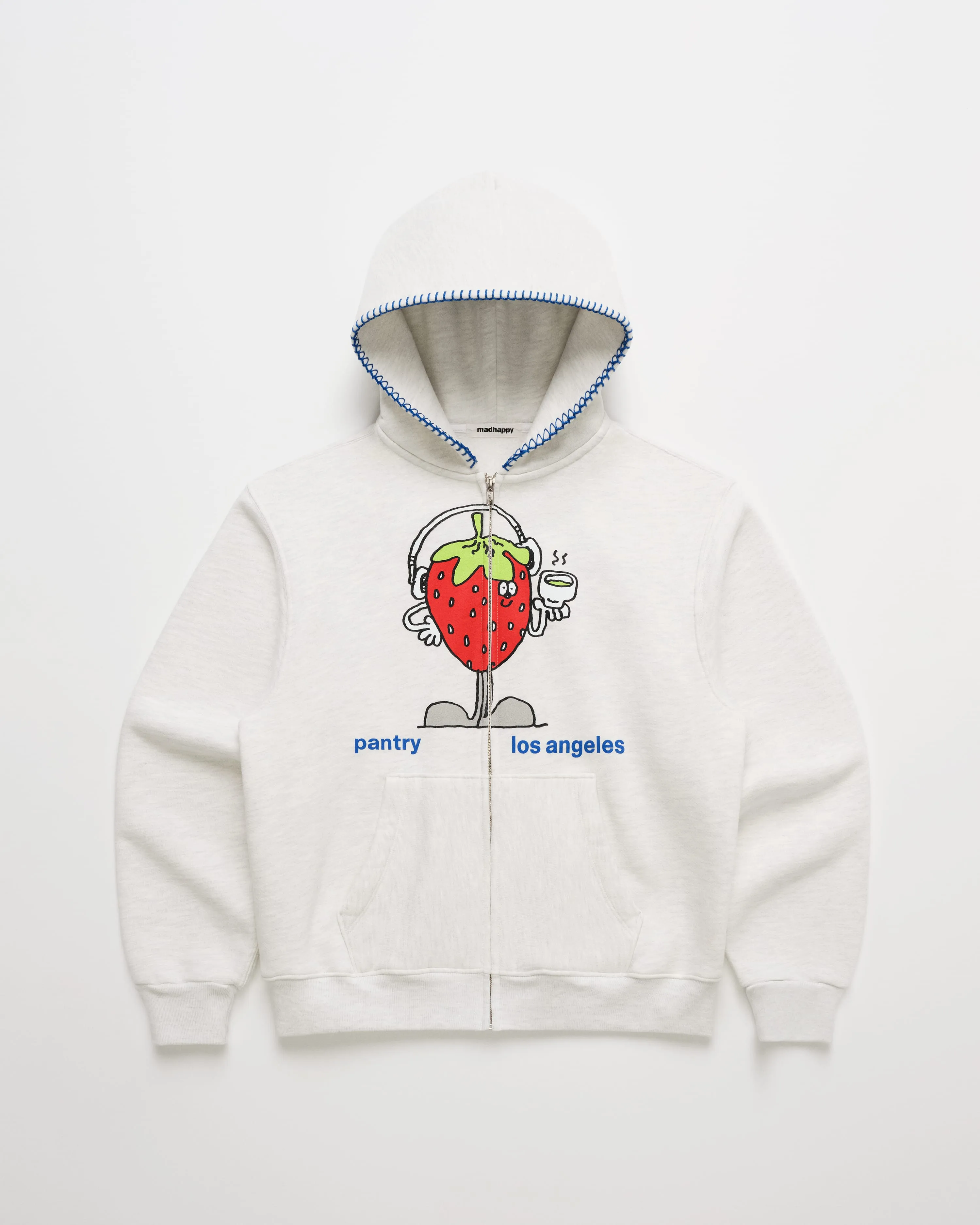 Pantry Strawberry Fleece Zip Up sold by Madhappy
