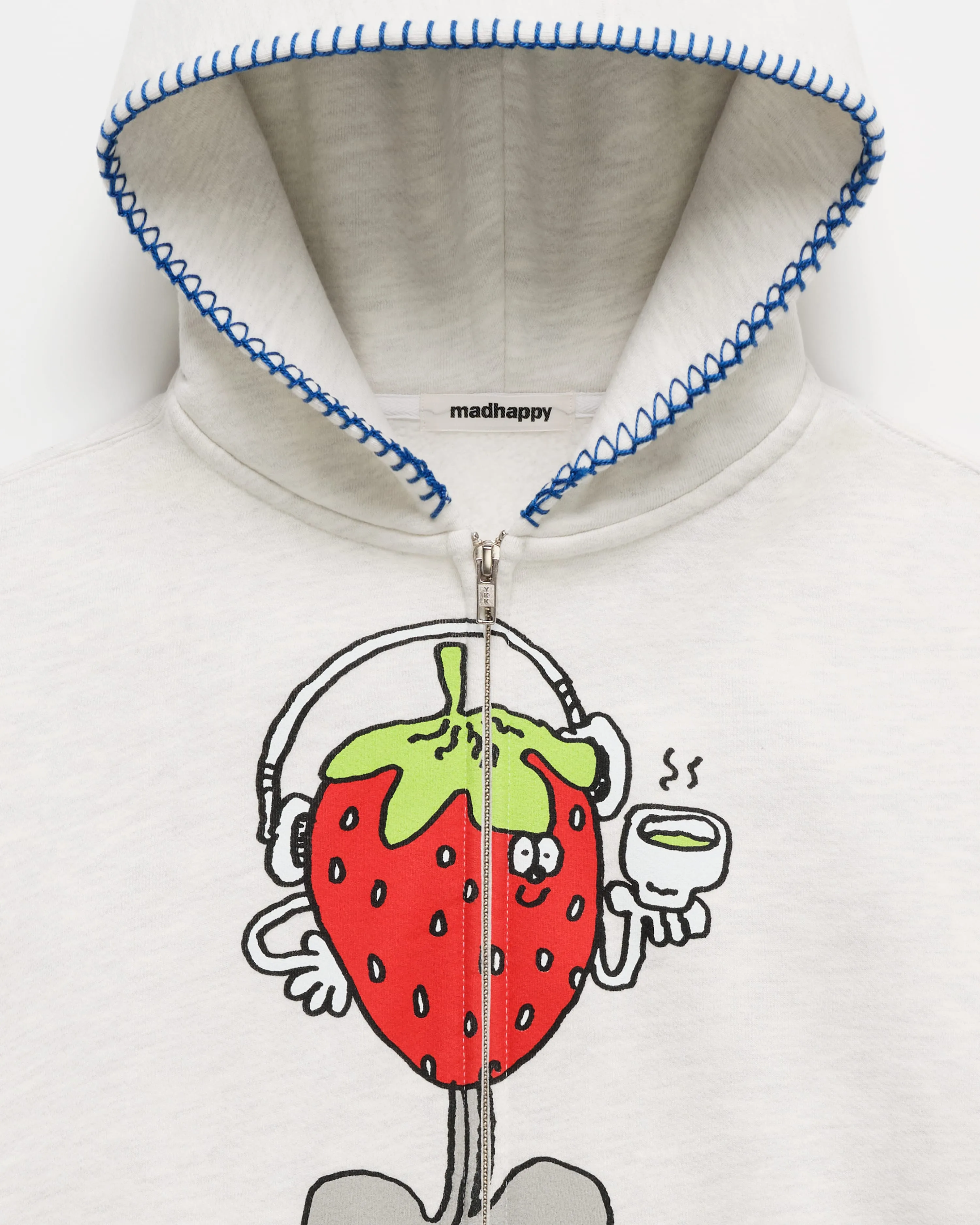 Pantry Strawberry Fleece Zip Up sold by Madhappy product image thumbnail 3
