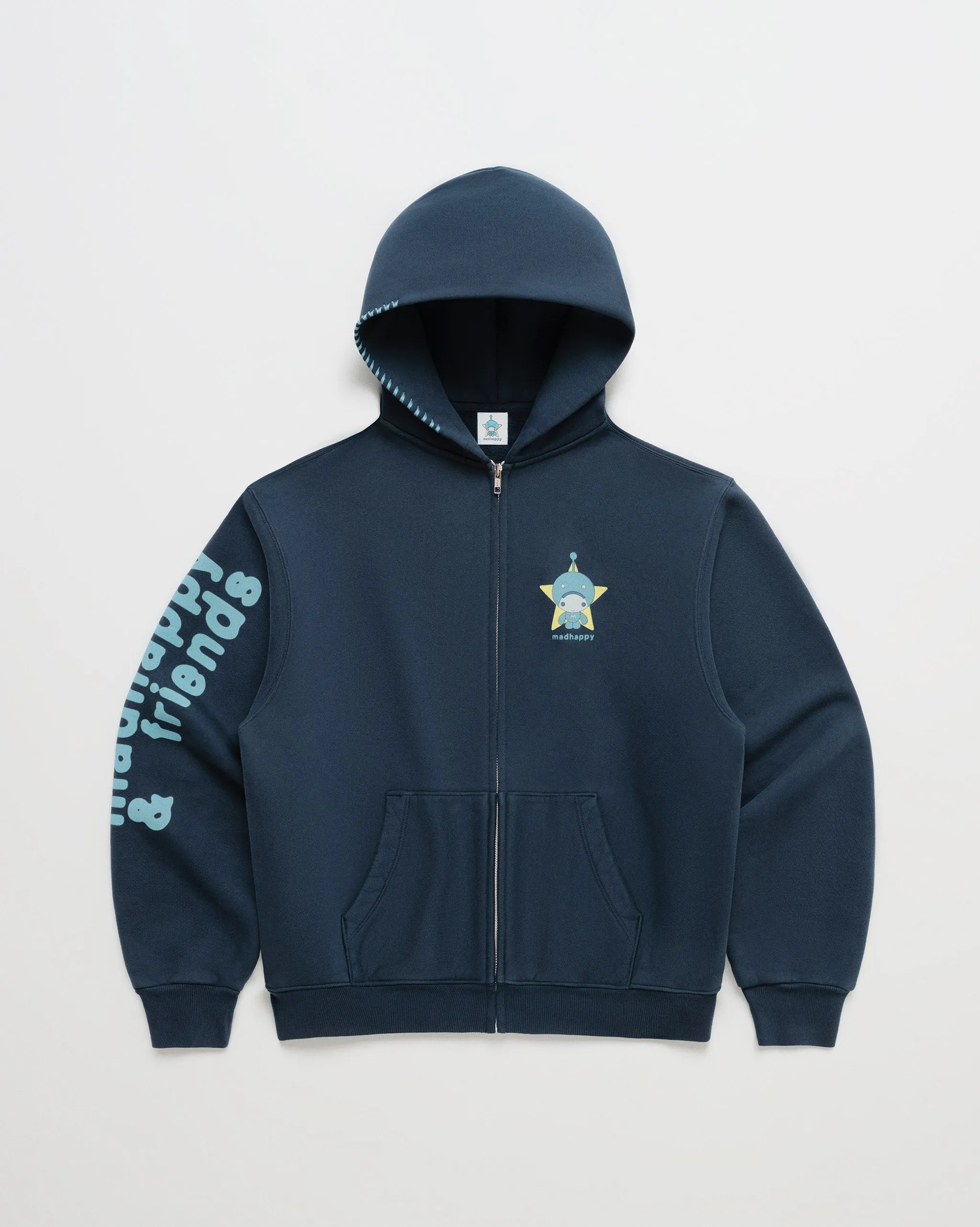 Madhappy & Friends Ferris Wheel Midweight Fleece Zip Up sold by Madhappy