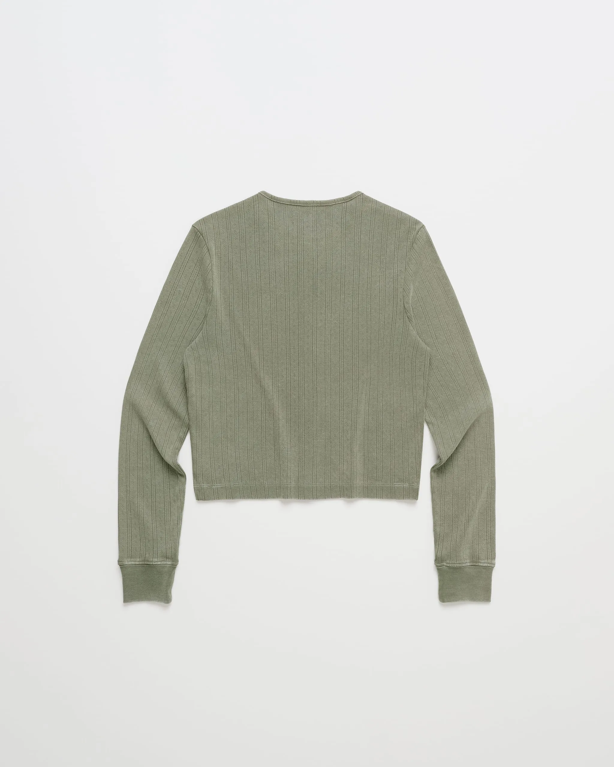 Hanes Pointelle Crewneck Cardigan sold by Madhappy product image thumbnail 3
