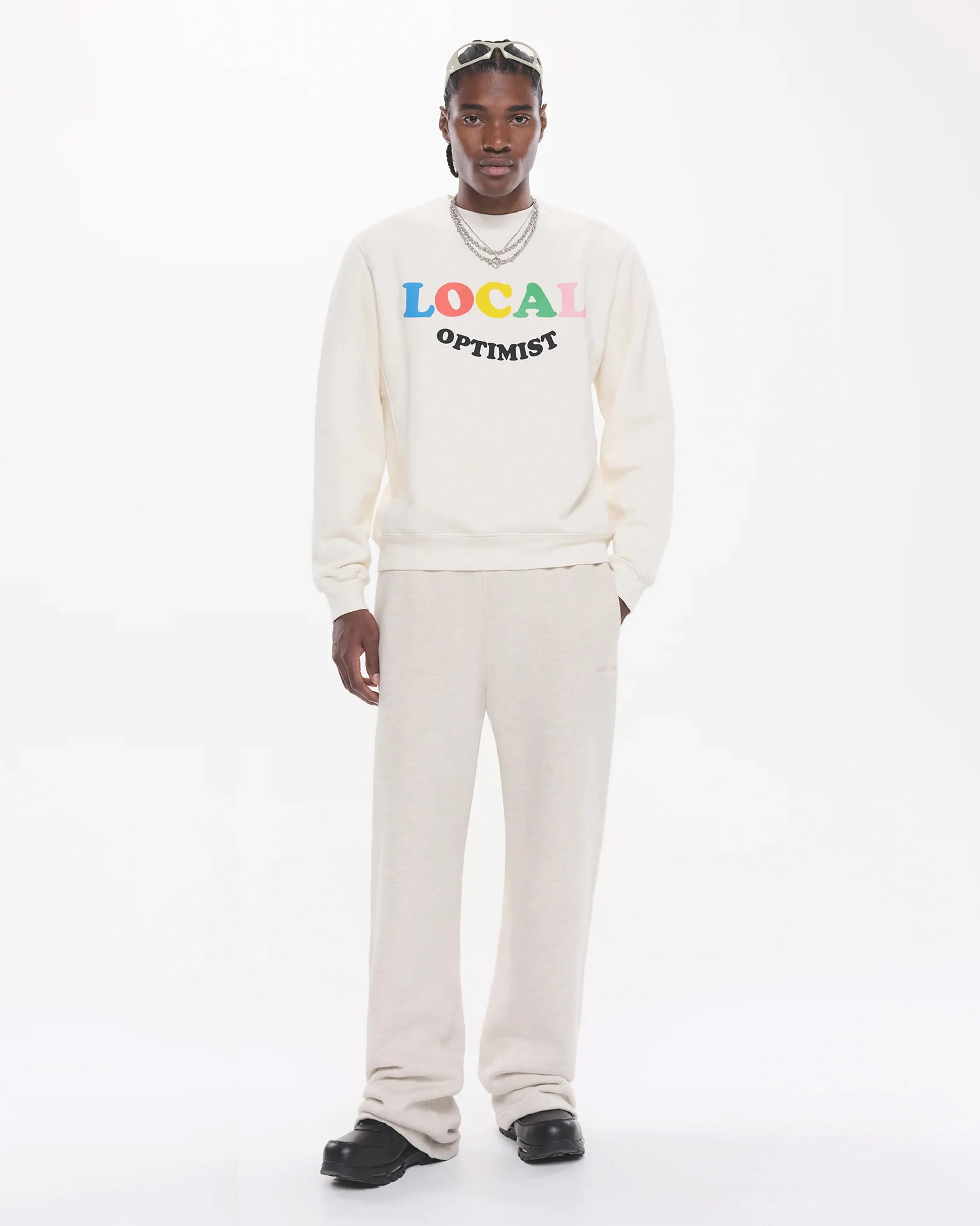 Local Optimist Fleece Crewneck sold by Madhappy product image thumbnail 2