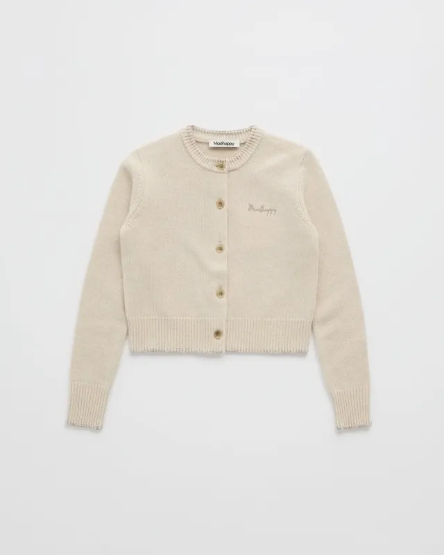 Cashmere Crewneck Cardigan sold by Madhappy