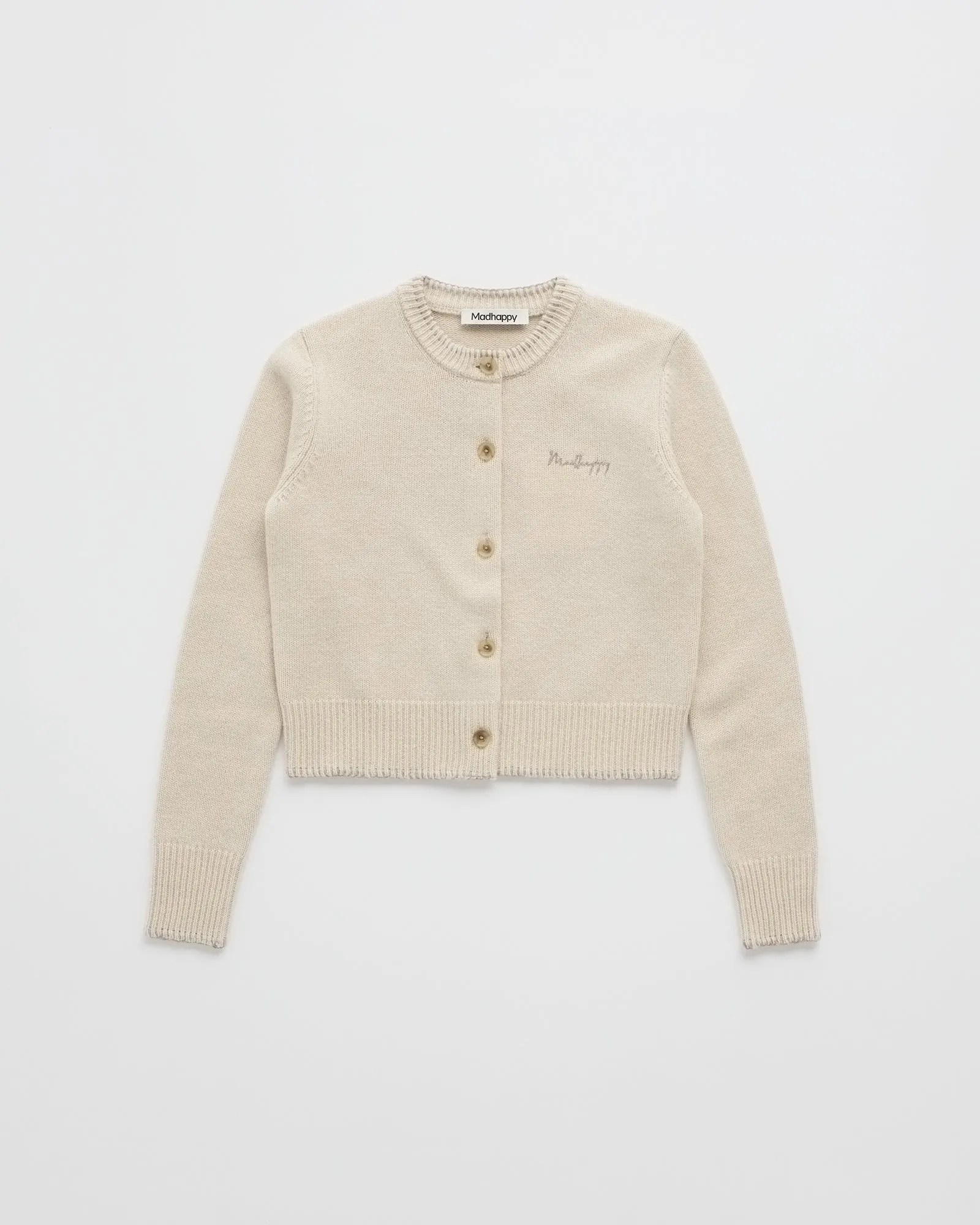 Cashmere Crewneck Cardigan sold by Madhappy