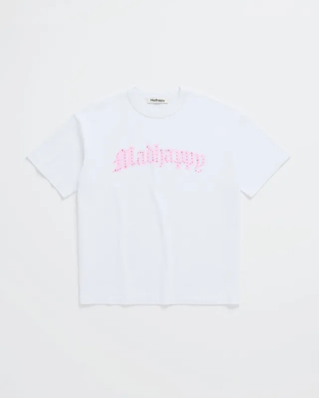 Bijou Rhinestone Middle Weight Jersey Tee sold by Madhappy