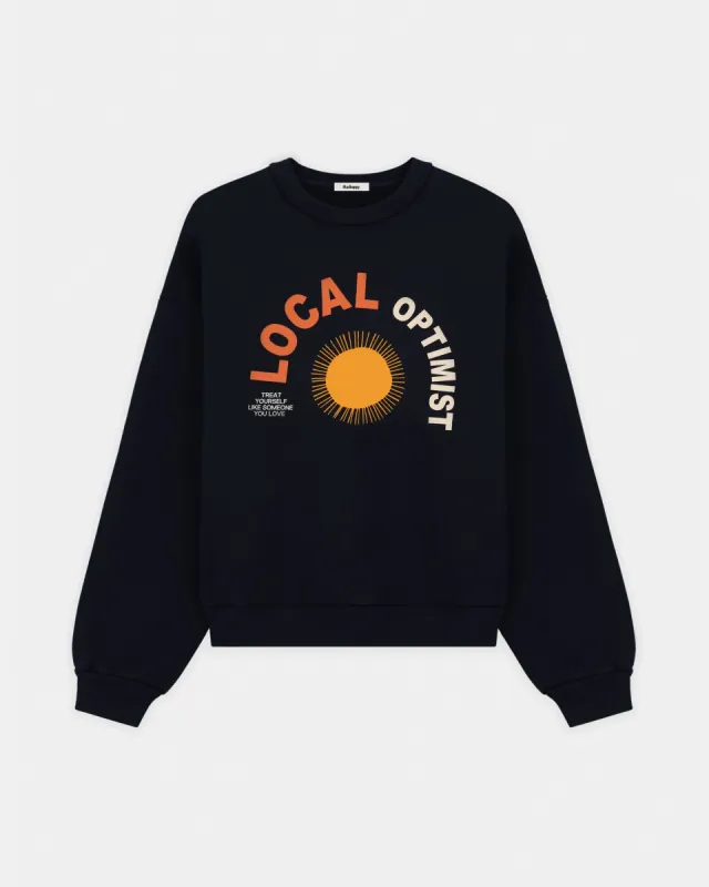 Local Optimist Sun Fleece Crewneck sold by Madhappy