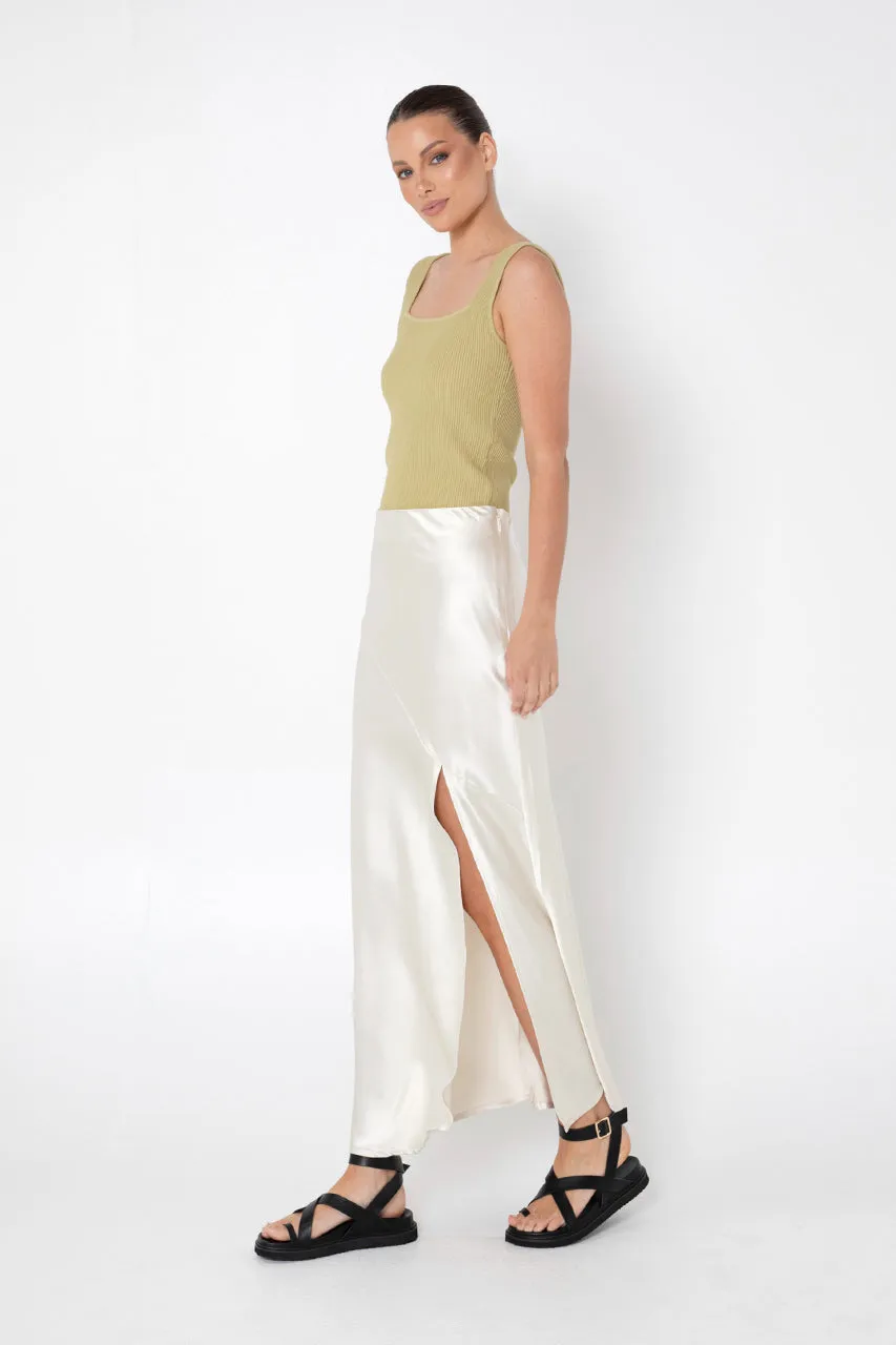 Layla Midi Skirt | Cream sold by Madison product image thumbnail 4