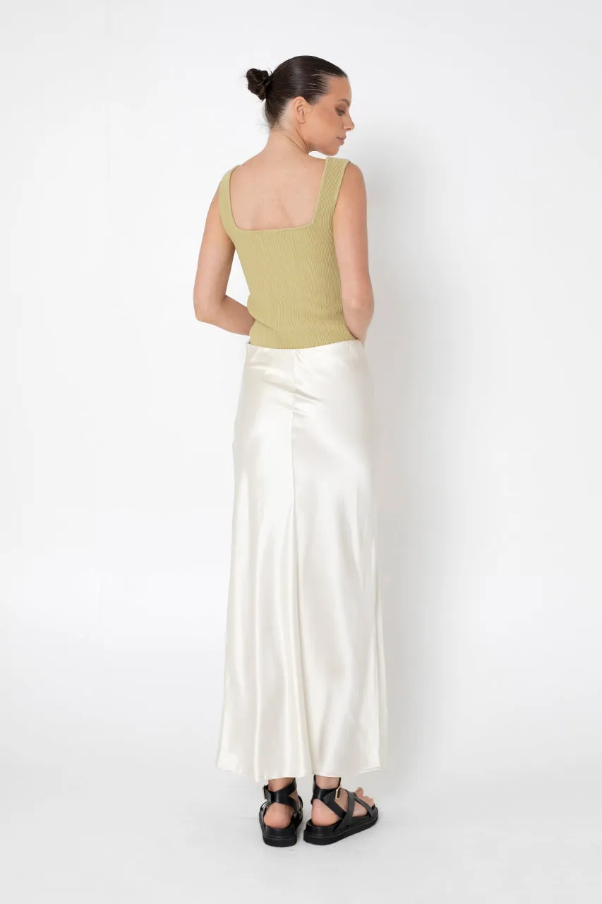 Layla Midi Skirt | Cream sold by Madison product image thumbnail 5