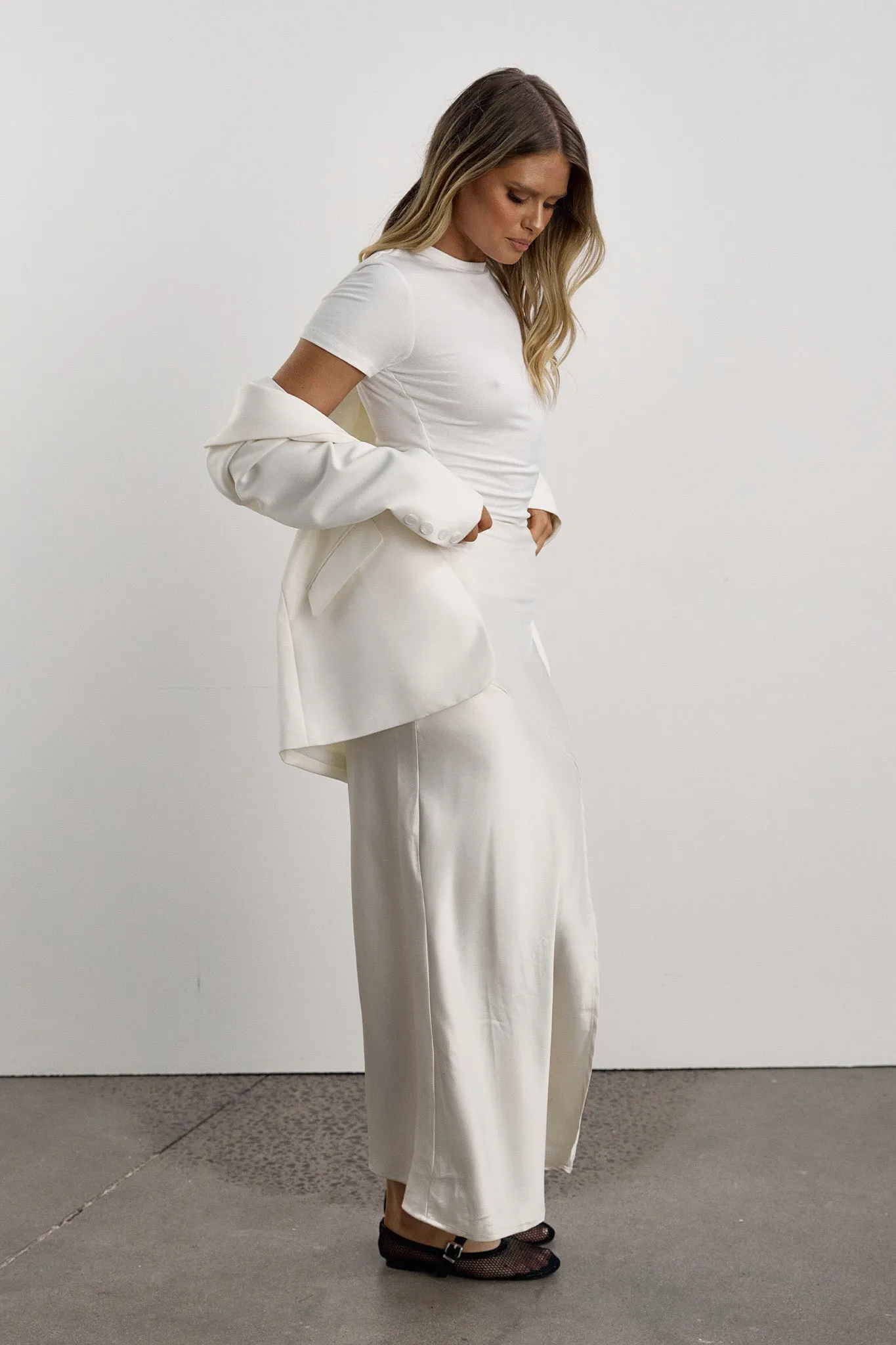 Layla Midi Skirt | Cream sold by Madison product image thumbnail 2