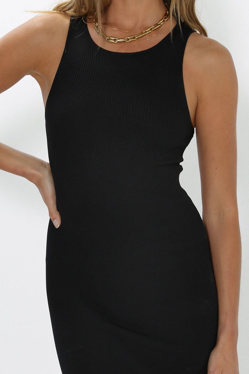Devon Knit Midi Dress | Black sold by Madison product image thumbnail 4