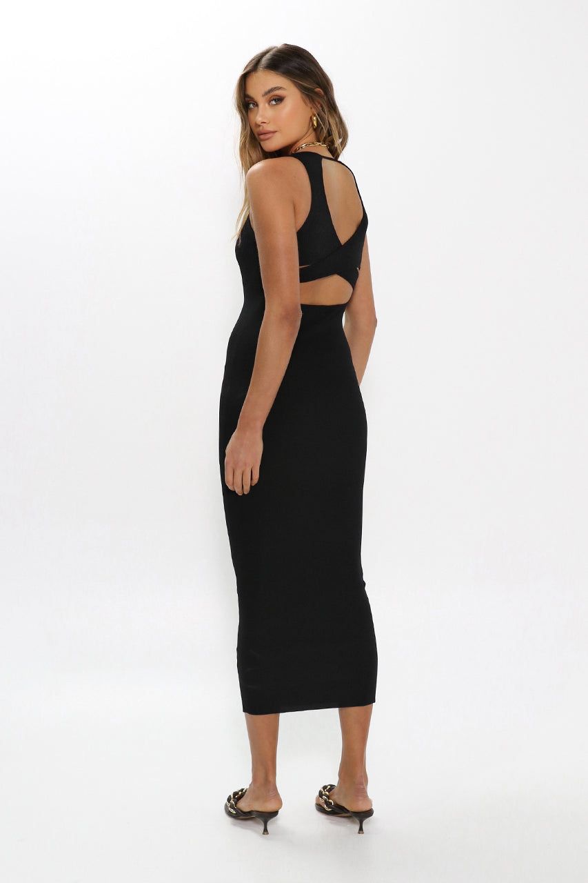 Devon Knit Midi Dress | Black sold by Madison product image thumbnail 2
