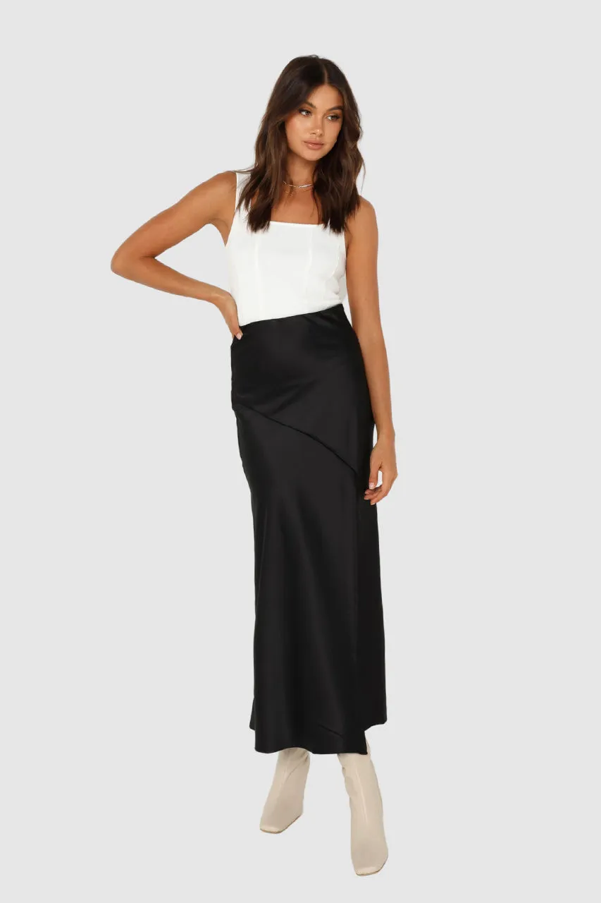 Layla Midi Skirt | Black sold by Madison