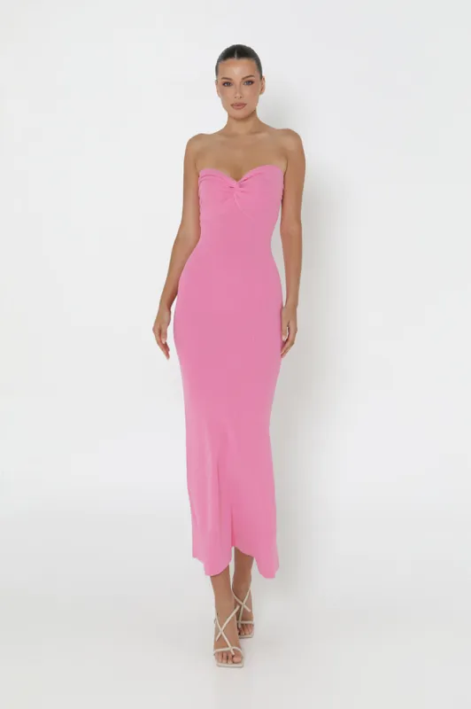 Mae Knit Midi Dress | Pink sold by Madison