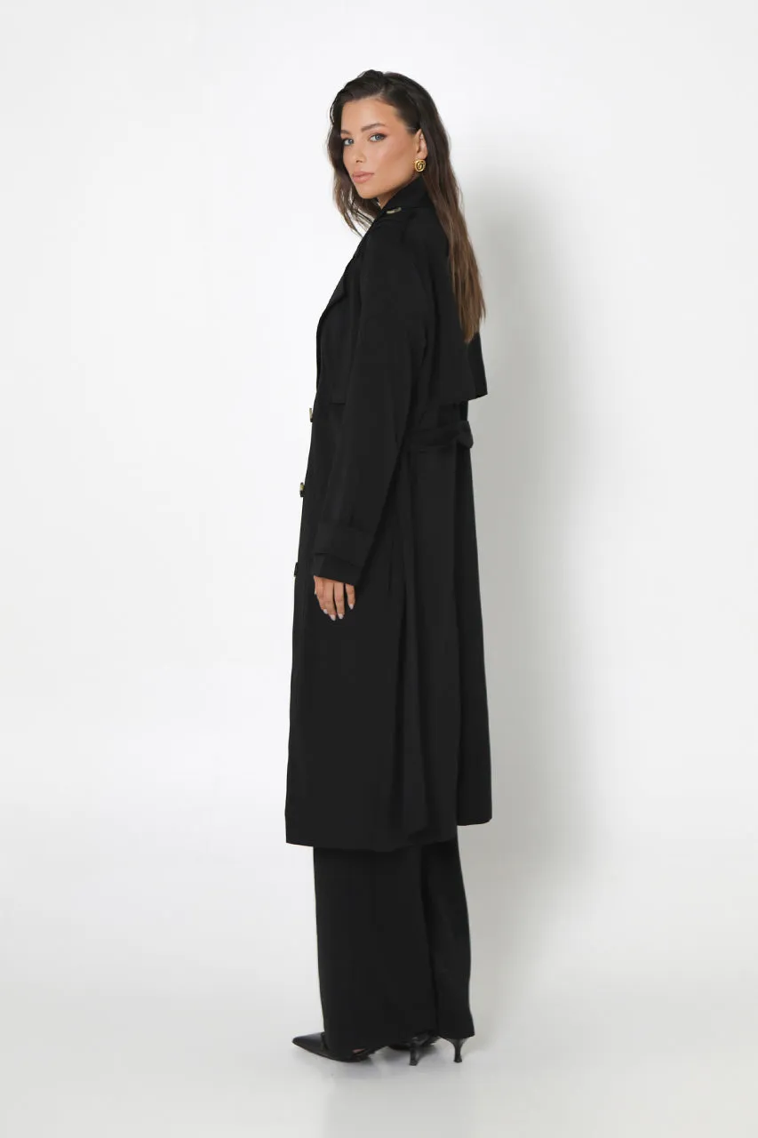 Marissa Trench Coat | Black sold by Madison product image thumbnail 4