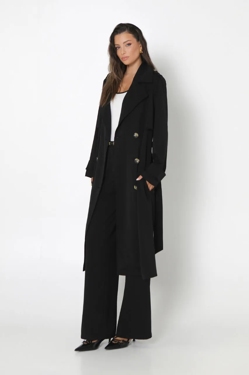 Marissa Trench Coat | Black sold by Madison product image thumbnail 3