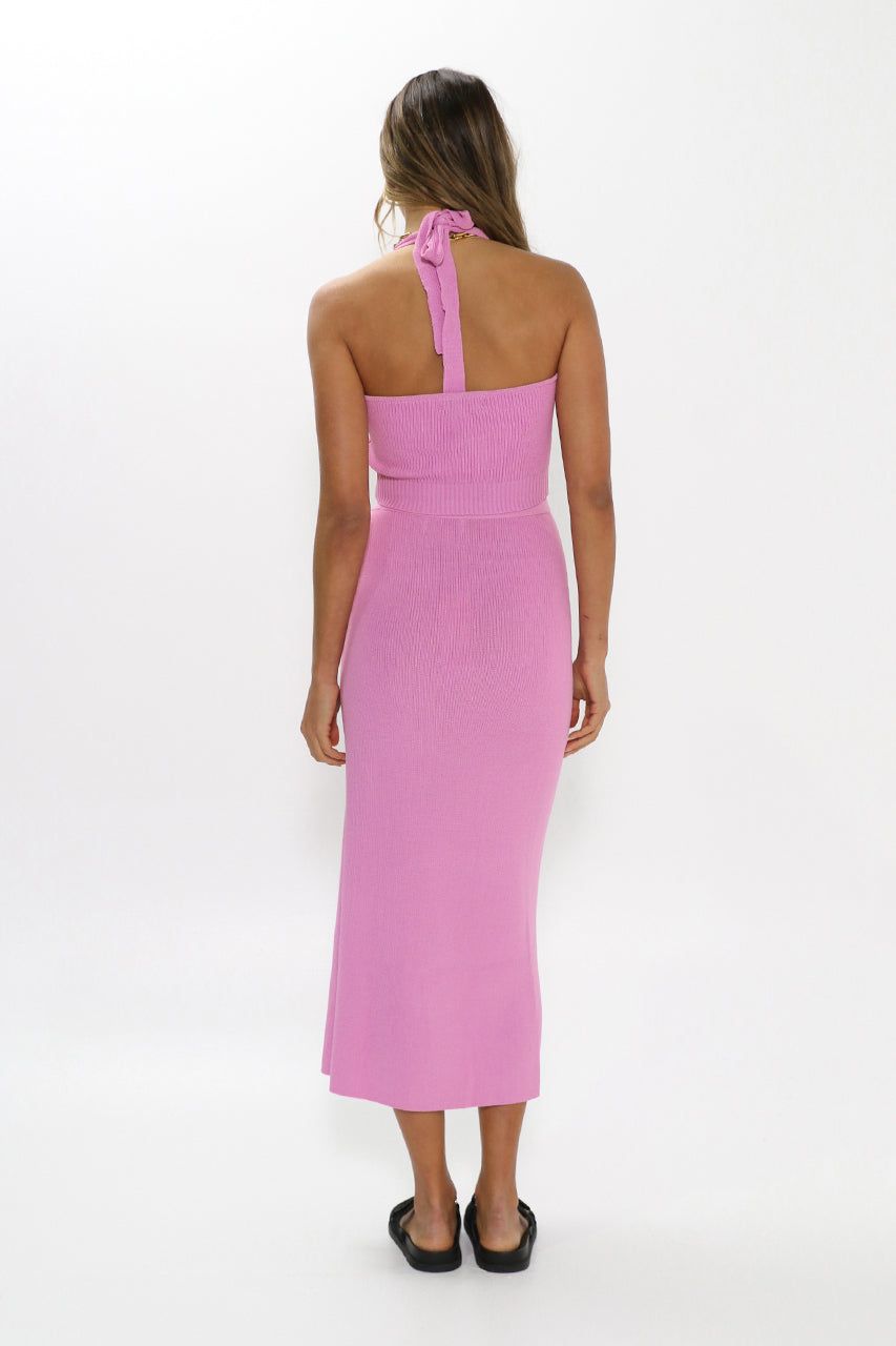 Gwen Knit Midi Skirt | Pink sold by Madison product image thumbnail 4