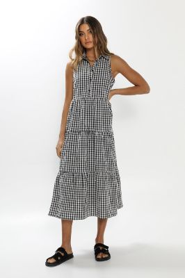 Kimbra Midi Dress | Gingham sold by Madison