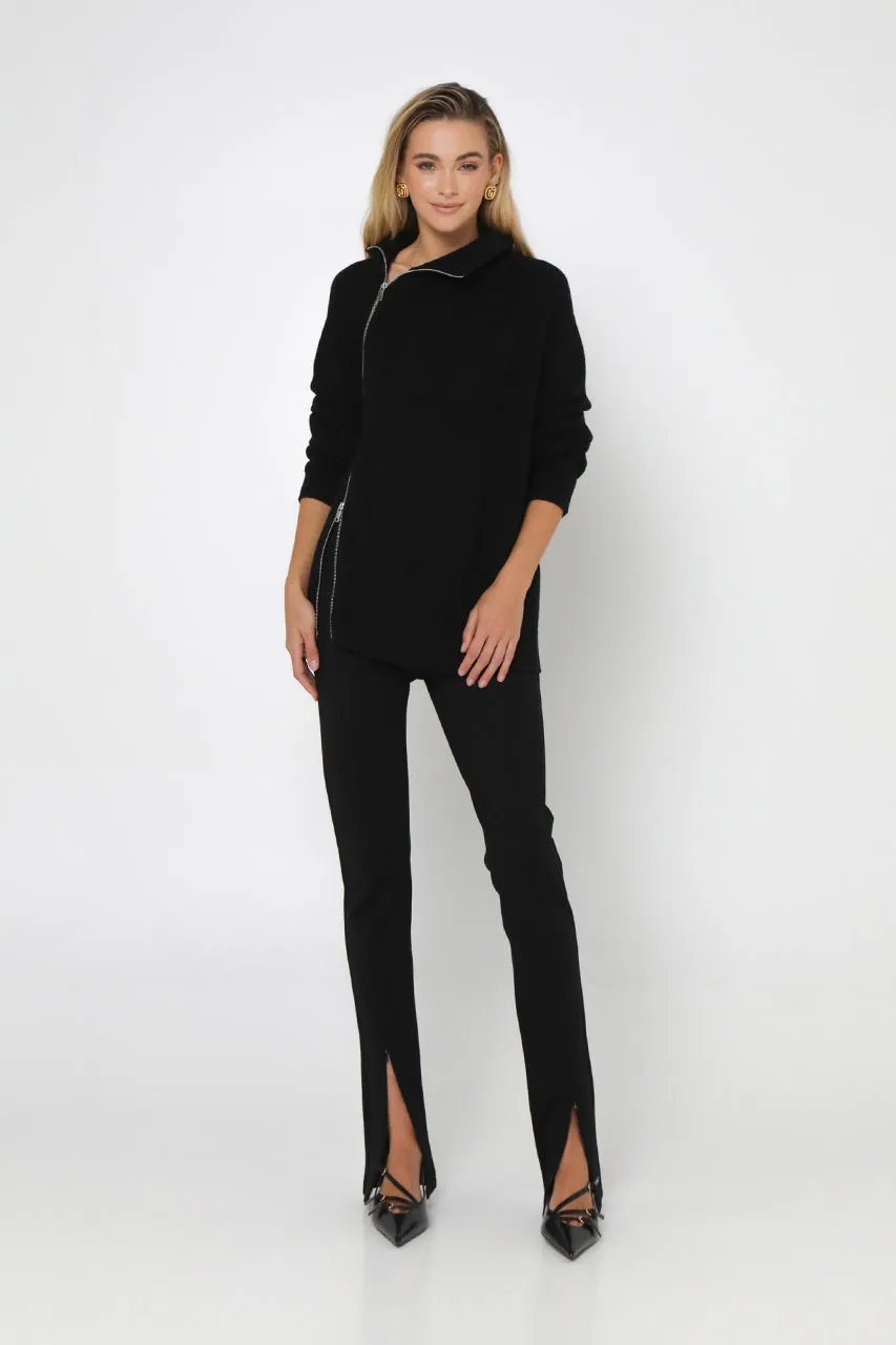 Reuben Knit Jumper | Black sold by Madison product image thumbnail 4