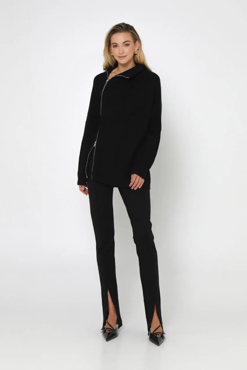 Reuben Knit Jumper | Black sold by Madison