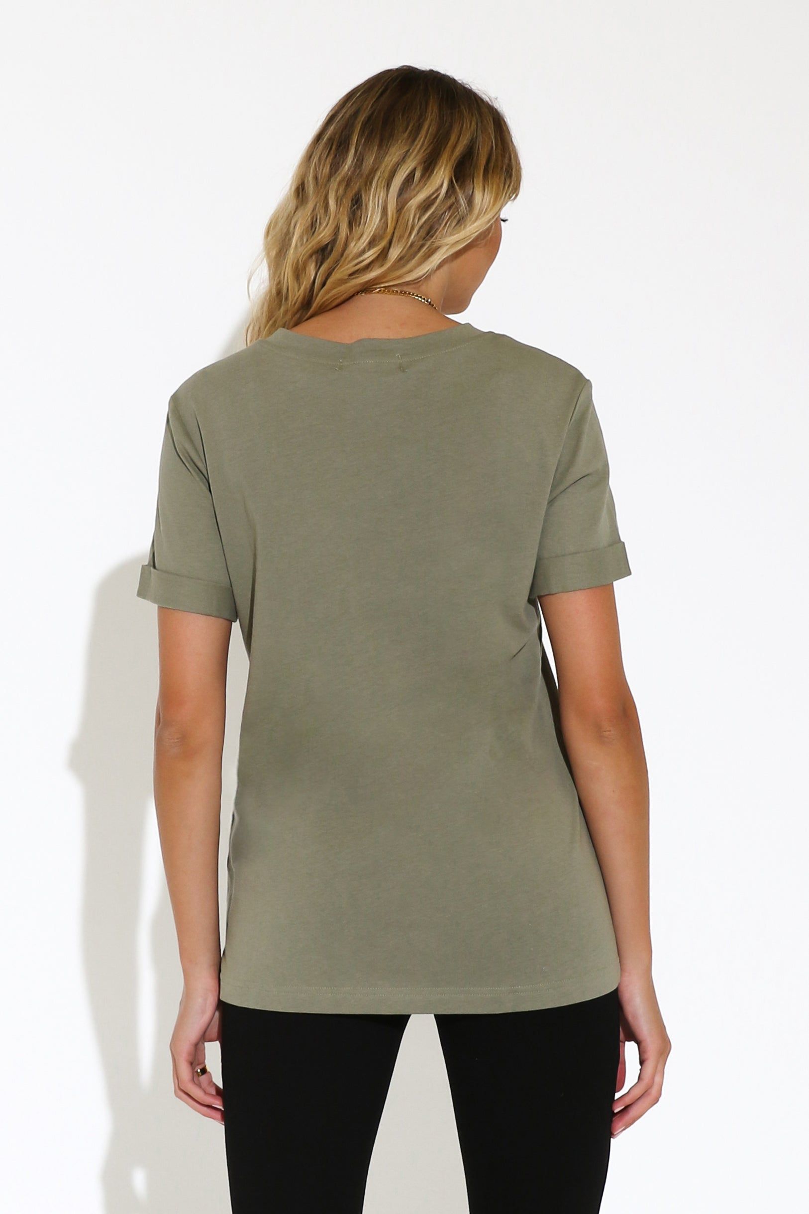 Paris Tee | Khaki sold by Madison product image thumbnail 4
