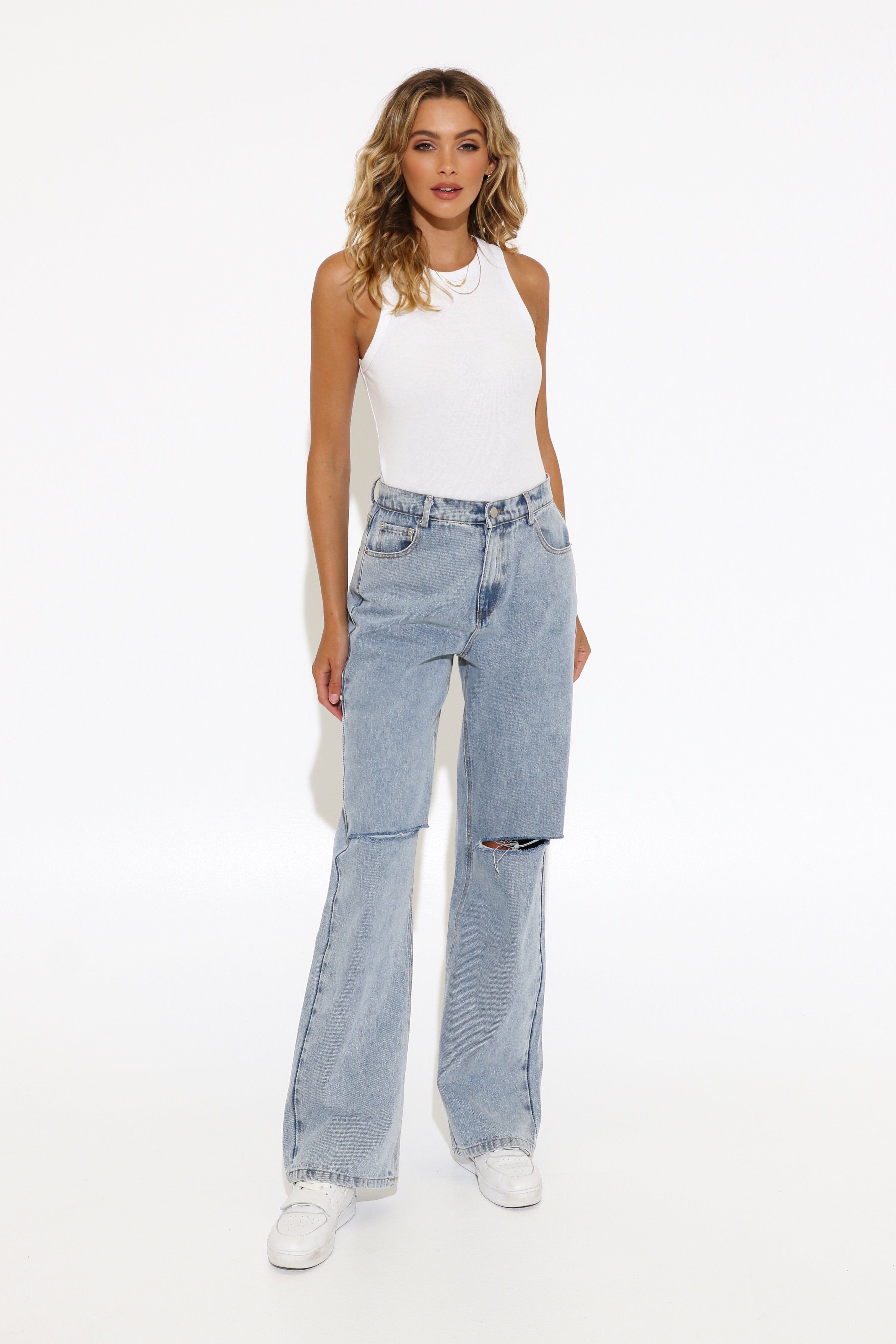 Jaida Tank | White sold by Madison product image thumbnail 3