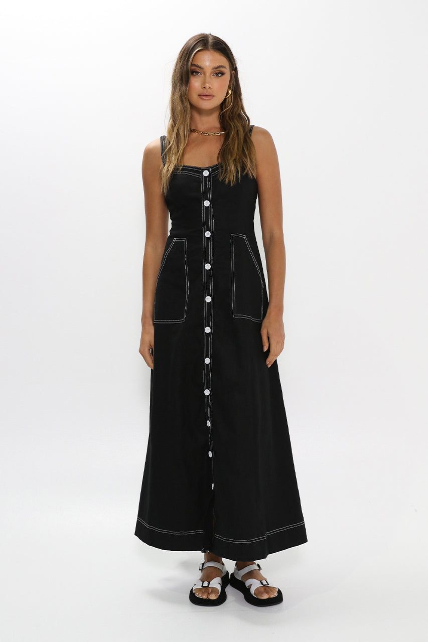 Ashton Maxi Dress | Black sold by Madison