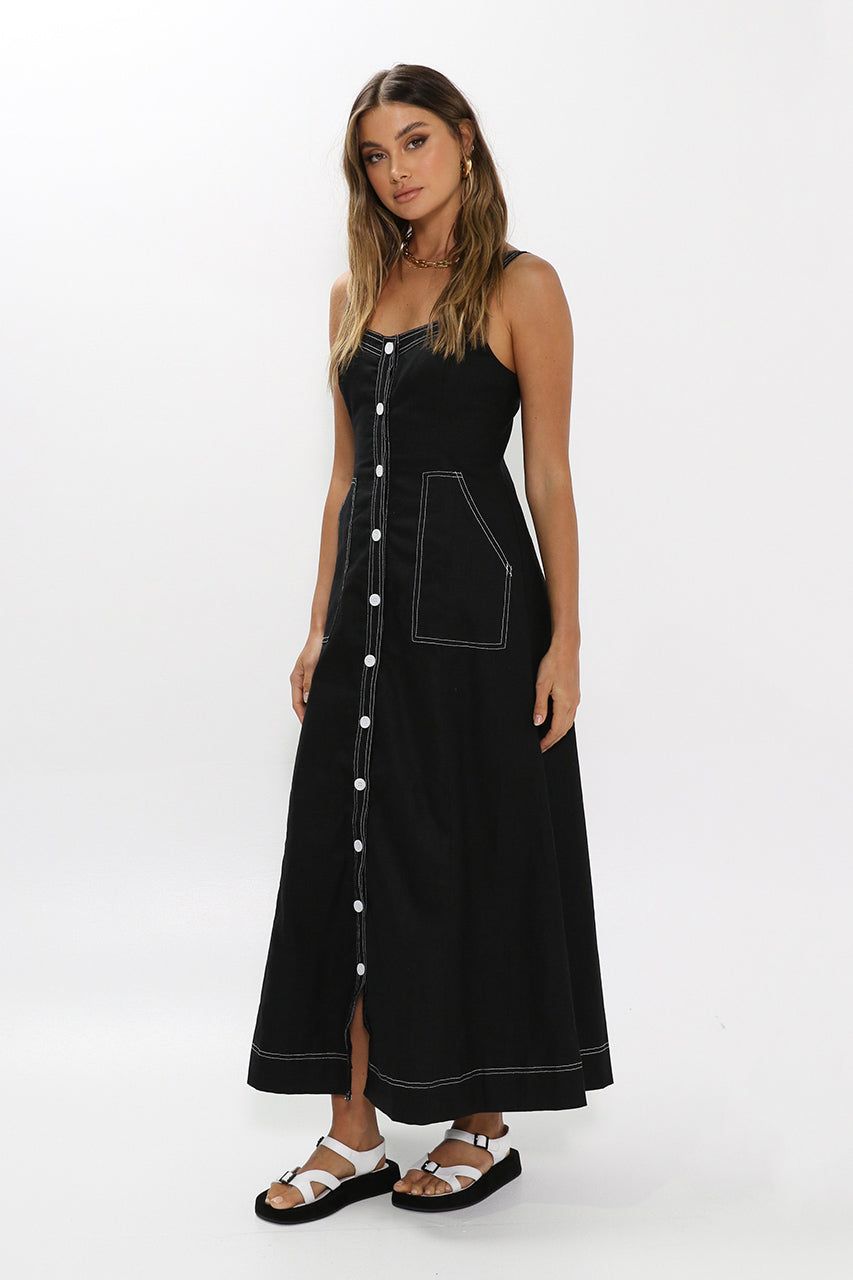 Ashton Maxi Dress | Black sold by Madison product image thumbnail 3