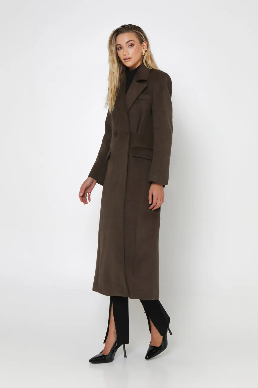 Oliver Coat | Choc sold by Madison product image thumbnail 3