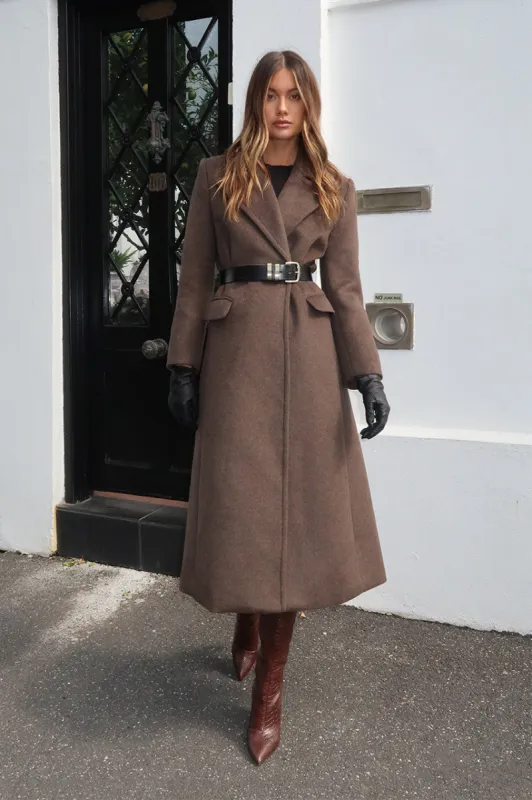 Oliver Coat | Choc sold by Madison
