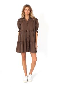 Cecilie Mini Dress | Choc sold by Madison