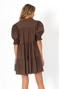 Cecilie Mini Dress | Choc sold by Madison